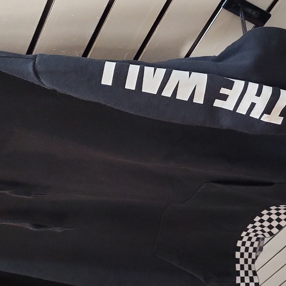 Vans Black Hoodie with Checkered Trim, Size MEDIUM - Picture 4 of 12